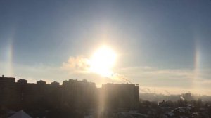 Редкое природное явление, ГАЛО ВОКРУГ СОЛНЦА.