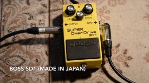 IBANEZ Tubescreamer TS-808 Vs BOSS Super Overdrive (SD-1 Pedal Made in JAPAN) 🎸