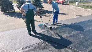 Как поять руберойд на крыше, или наплавляйку
