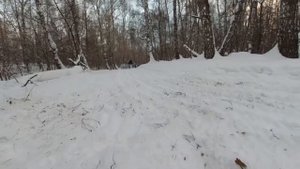 Подготовка лыжной трассы ч 2  каток