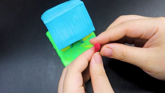 DIY How to make polymer clay miniature house, kitchen set, tractor, tube well,Chaff cutter machine