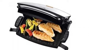 George Foreman 4-Portion Family Grill and Melt with Removable Plates 14525 - Silver