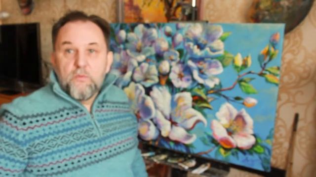 Александр Ширшов. Как цветёт сакура, моя картина на заказ смотреть онлайн