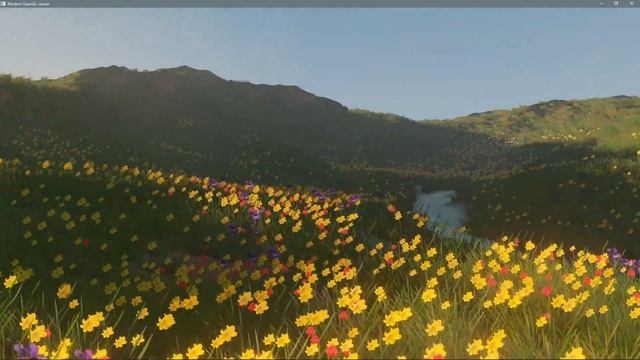 OpenGL - Procedural terrain - adaptive exposure + BLOOM смотреть онлайн