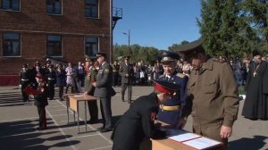 Военная присяга в кадетском корпусе им. фельдмаршала Кутузова, 3 октября 2015 года