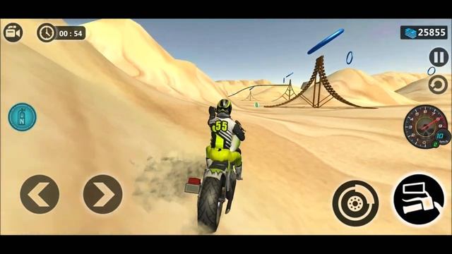 Dirt Motocross Bike No -55 Racing | Beach Stunt Race Game | Bike 3D Games | Motor Bike Racer Game