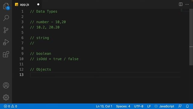 Javascript Course  -  Data Types - In Tamil