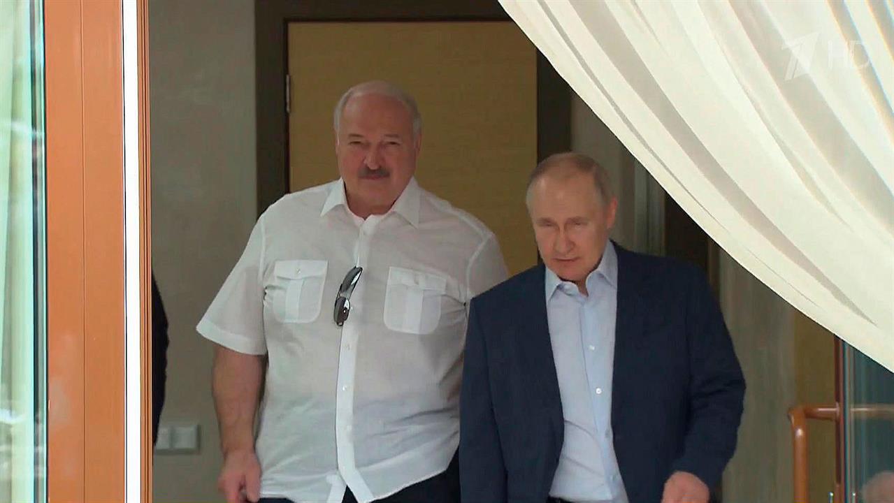 В Сочи началась неформальная встреча Владимира Путина и президента Белоруссии Александра Лукашенко