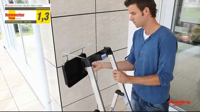 Технология MultiGrip System для стремянки KRAUSE Secury смотреть онлайн