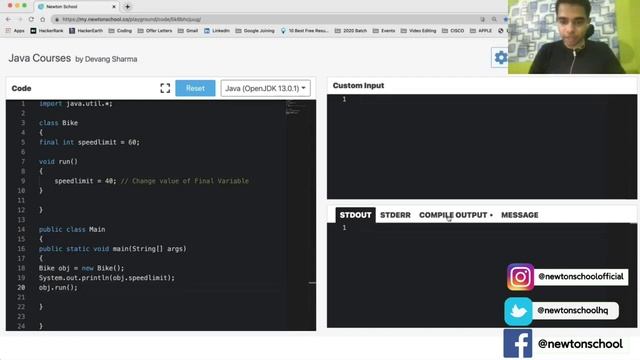 Complete Java- Freshman to Professional Developer: Part 15 - FINAL Keyword