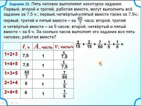 6 класс. Задача на работу