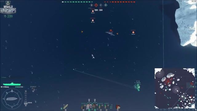 Midway Обзор авианосеца США 10 уровня в игре World of warships как играть на авианосце