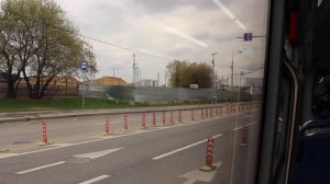 Едем по району Люблино и подъезжаем к метро "Волжская" на автобусе КМ