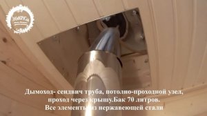 Готовая перевозная мобильная баня из бруса камерной сушки с крыльцом.