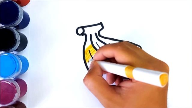 Сурет салу банан | Как нарисовать банан легкий рисунок | How to draw a banana