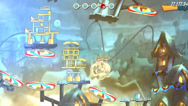 Angry Birds 2 Daily Challenge King Pig Panic 07262022 AB2 3 stars -Bonus Stella Card смотреть онлайн