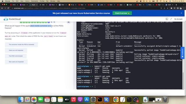 [kodekloud] CKAD Lab -readiness and liveness probe - kubernetes смотреть онлайн
