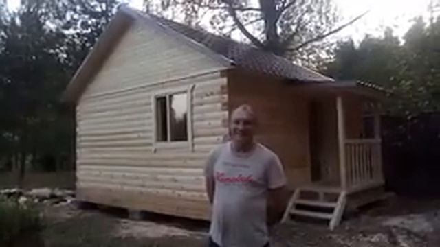 СК Вологодские дома - отзыв о строительстве одноэтажной баня 5х4 м с крыльцом 1х2м