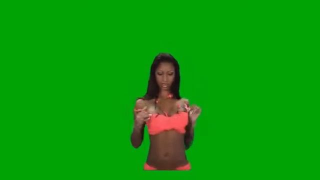 Девушки футаж green screen №15