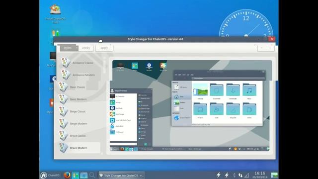 ChaletOS (Супер простая ОС с двумя часами)Типа LindoWindows смотреть онлайн