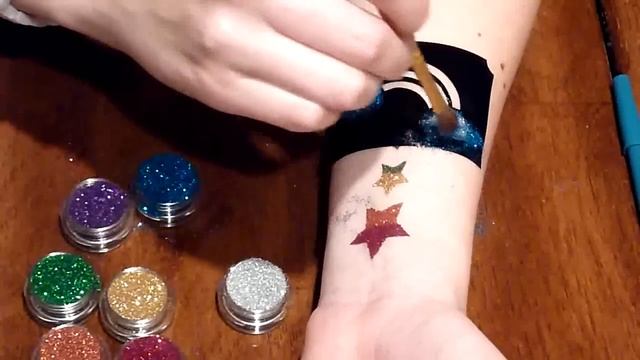 January glitter tattoo Tutorial смотреть онлайн