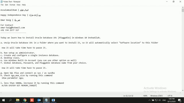 How to Install Oracle Database 19c | Windows 10