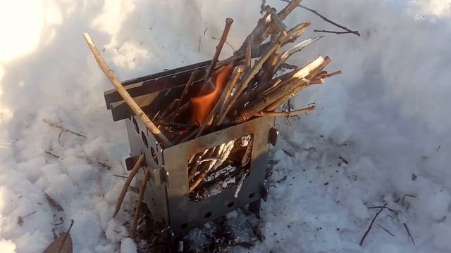 Щепочница – Перый день в рюкзаке / Сamping wood stove – First day in a backpack смотреть онлайн