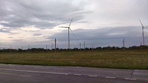 Ветропарк у посёлка Зимовники Ростовской области - Марченковская ВЭС.  02.09.2021.