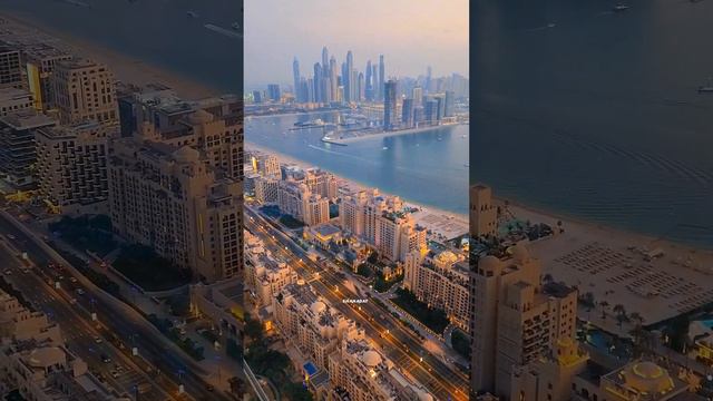 Dubai 😲🇦🇪🇦🇪🇦🇪 Palm Jumeirah Sunset View || United Arab Emirates #shortvideo #dubai #sorts