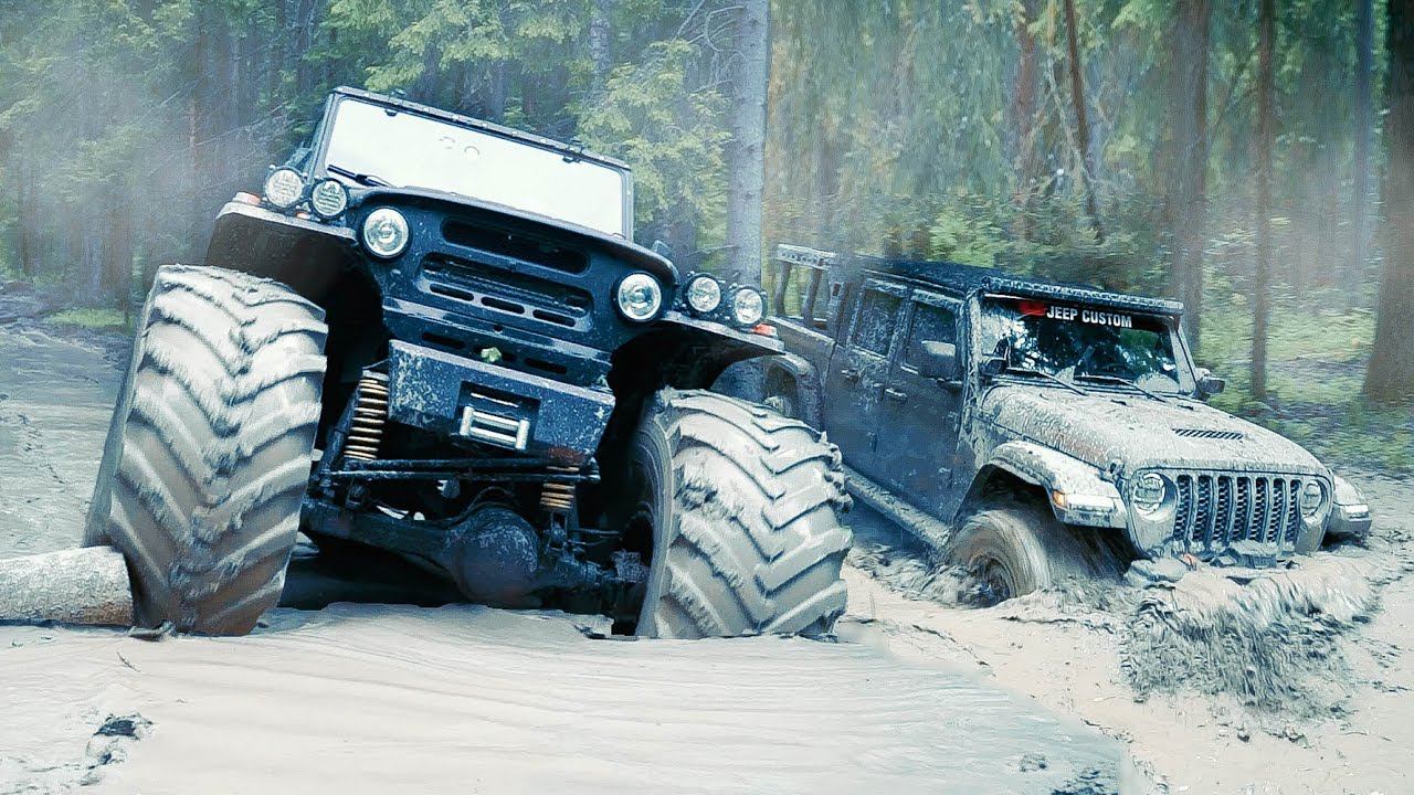 Испытание бездорожьем. Jeep Apocalypse 6x6. Jeep off Road.