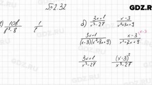 № 2.32 - Алгебра 8 класс Мордкович