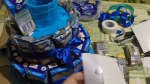 Торт из сладостей,угощения в детский сад.