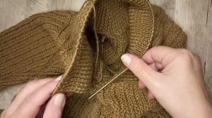 Как красиво и аккуратно присоединить воротник "шалька" к основному полотну.