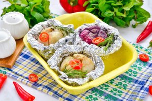 КАК ПРИГОТОВИТЬ ЛУК В ФОЛЬГЕ В ДУХОВКЕ