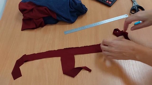 Мужская футболка с разрезами / ПОШИВ / Обработка горловины киперной лентой