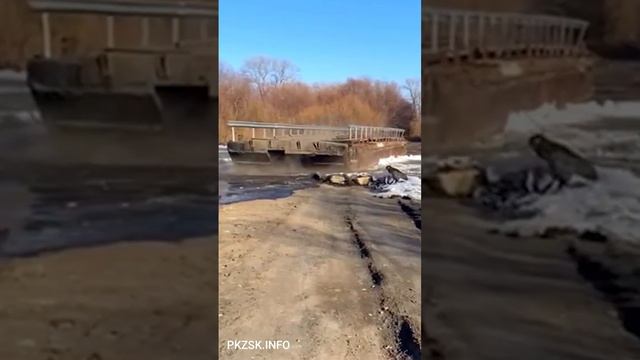 В Соколовке ледоход снёс потонный мост, акимат отчитался: "Плановые работы".