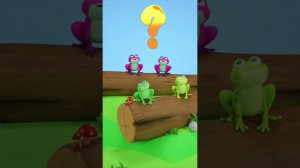 Las cuatro ranas  | Vídeo Educativo para Niños | HeyKids #shorts