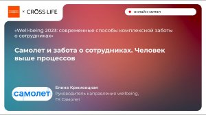 Самолет и забота о сотрудниках. Человек выше процессов - Елена Кржисецкая, ГК Самолет