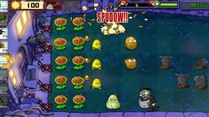 Plants vs zombies - No Fungus Among Us Earned Achievement (Night Level 1 st)