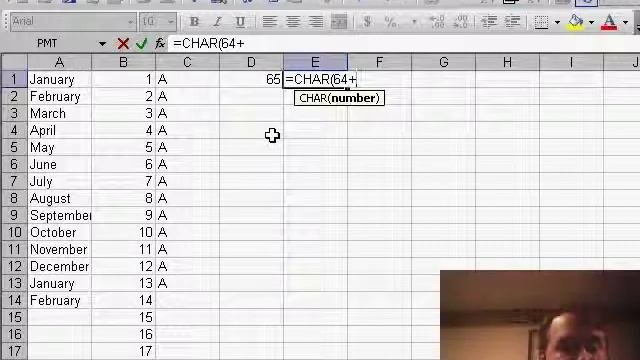 Excel - Extending a Series of Letters in Excel such as A, B, C, ... - Episode 647