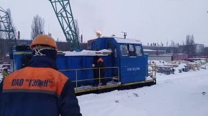 Возгорание правой выхлопной трубы на тепловозе ТГМ23Б - 2786