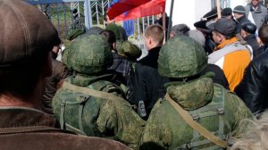 19.03.2014 Крым Новоозёрное "захват" штаба ВМС