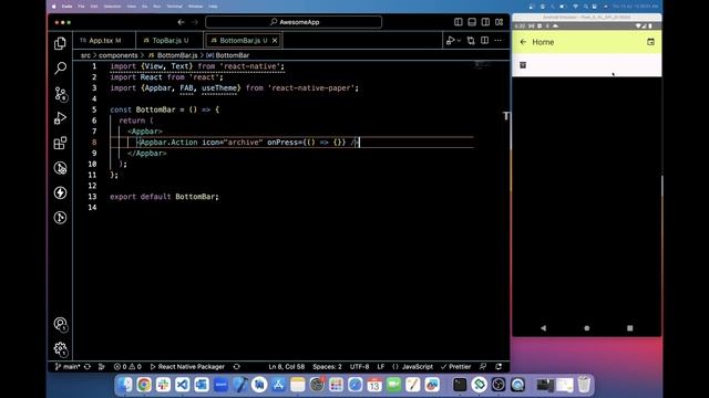 #4 Design Top & Bottom App Bars | React Native Paper | Beautiful, Responsive & Material Design #cod смотреть онлайн