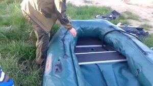 Первый спуск нашей лодки Посейдон Викинг 320 на воду