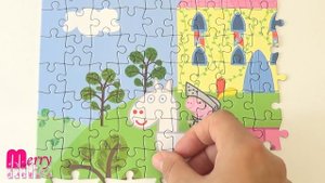 Пеппа в Королевской карете - Собираем пазлы для детей Peppa Pig | Merry Nika