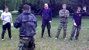 Тренировка по ножевому бою СПАС