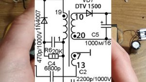 Простой импульсный блок питания шуруповерта 18 V