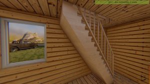 Проект индивидуального жилого дома D017 - 6000х6000 (Project of an individual residential building)