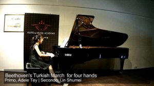 Beethoven's Turkish March for four hands