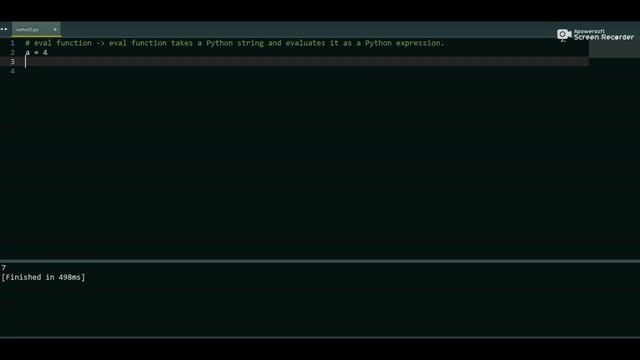 eval function in Python | eval() function | Python Mini Tutorials